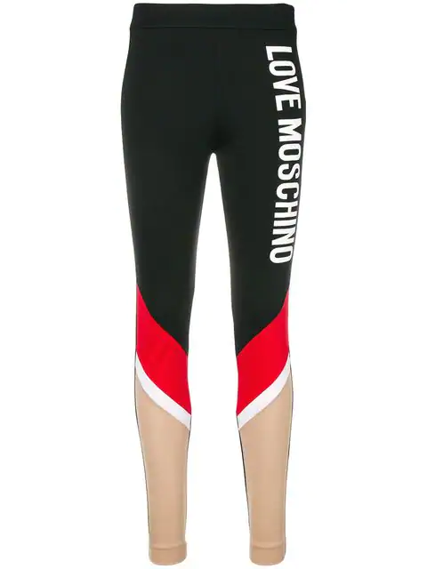 Love Moschino Logo Printed Leggings 