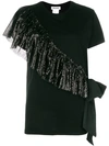 Brognano Sequins Embellished T-shirt - Black