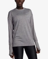 Nike Plus Size Element Running Top In Gunsmoke/atmospheregrey