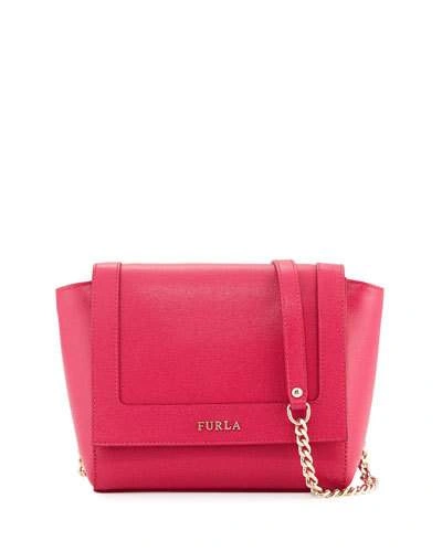 Furla Ginevra Mini Flap Leather Crossbody Bag, Gloss | ModeSens