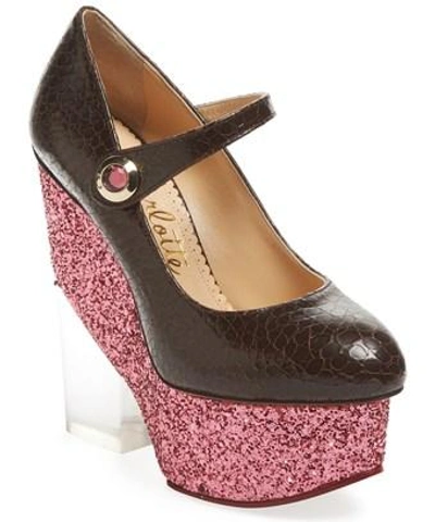 Charlotte Olympia Xena Mary Jane Platform Pump In Nocolor