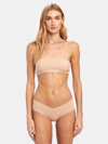 Commando Girl Short Stretch Briefs In Beige