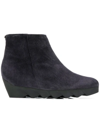 Hogl Wedge Ankle Boots In Grey