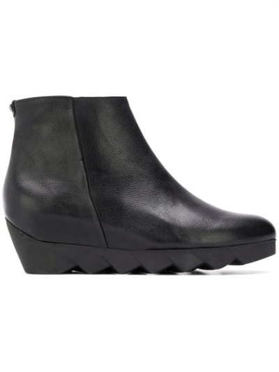 Hogl Wedge Ankle Boots In Black
