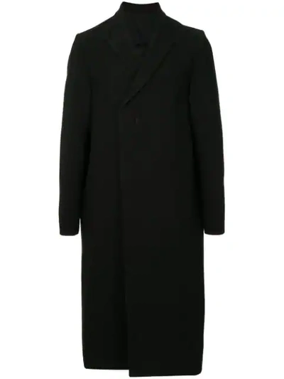 Rick Owens Flag Coat In Black