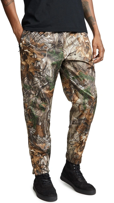 Stussy + Realtree Tapered Camouflage-print Fleece-back Cotton-blend Jersey Sweatpants - Brown In Realtree Camo