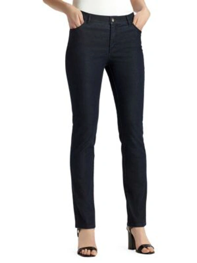 Lafayette 148 Thompson Slim-leg Jeans In Indigo