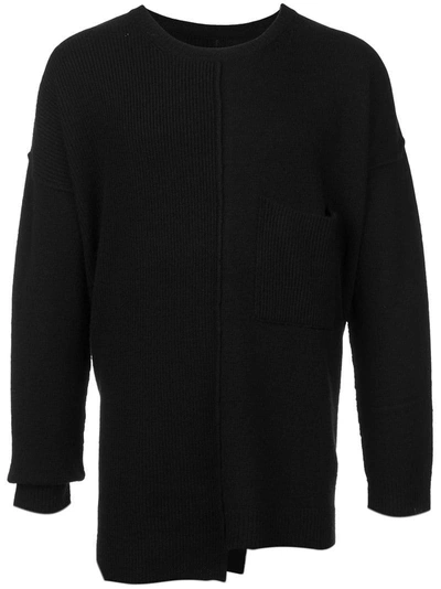 Yohji Yamamoto Asymmetric Sweater In Black