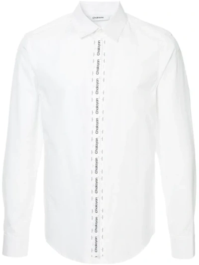 Chalayan Logo Strap Shirt In White