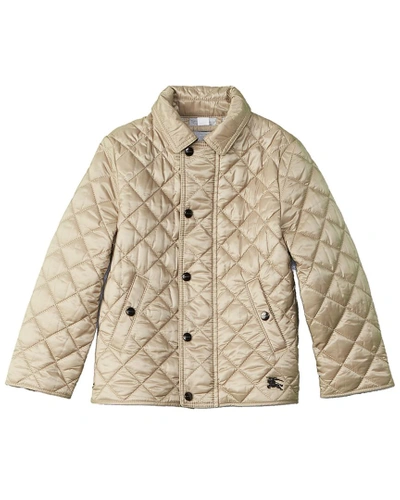 Burberry Mini Lyle Coat In Beige