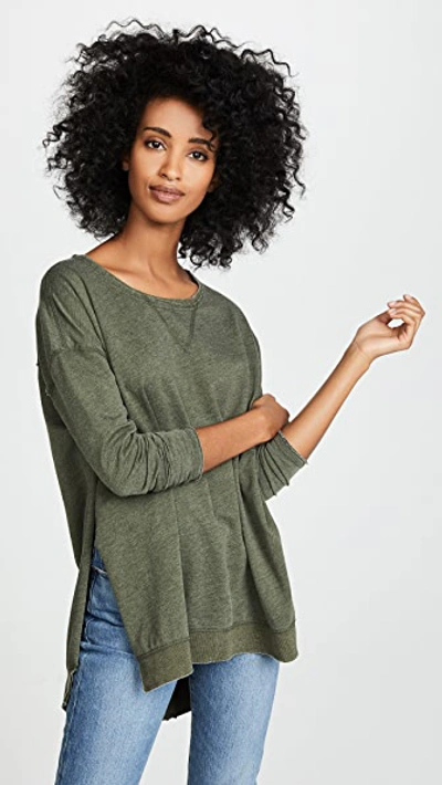 Z Supply The Weekender Pullover In Olive