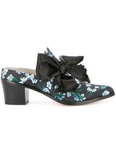 Mara & Mine Carolina Floral Loafers In Black Flora