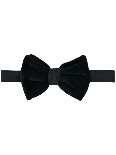 Emporio Armani Men's Soft Velvet Bow Tie, Black