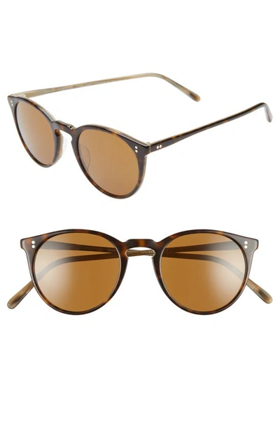 Oliver Peoples Women's O'malley Pantos Sunglasses, 48mm In Horn/brown