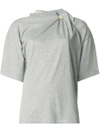 Y/project Scarf T-shirt In Grey