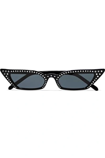 Poppy Lissiman Le Skinny Black Poppy Lissiman Le Skinny Cat Eye Acetate Sunglasses, $73  main image 2