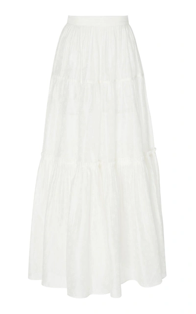 Ulla Johnson Jeune Cotton Skirt In White