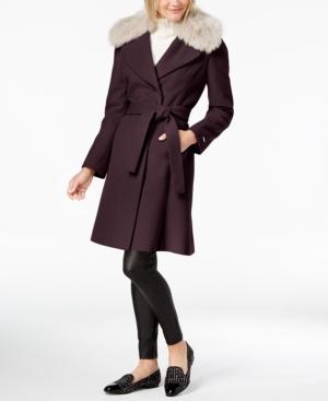 tahari faux fur wrap