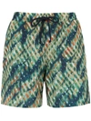 Lygia & Nanny Printed Gil Swim Shorts In Green