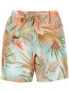 Lygia & Nanny Printed Gil Swim Shorts In Blue