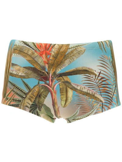 Lygia & Nanny Printed Ipanema Swimming Trunks In Blue