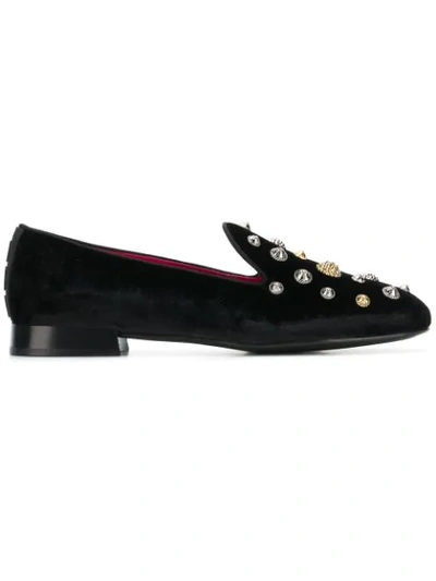 Alberto Gozzi Embellished Loafers - Black