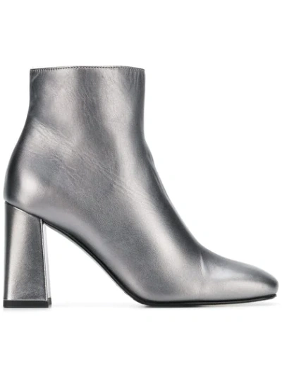 Alberto Gozzi Block Heel Boots - Grey