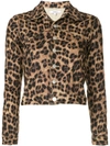 Miaou Leopard Print Jacket - Brown