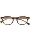 Hugo Boss Tortoiseshell-effect Square Glasses In Brown