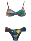 Lygia & Nanny Printed Vitória Bikini Set In Multicolour