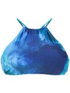 Lygia & Nanny Lana Bikini Top In Blue