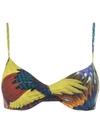 Lygia & Nanny Cassis Printed Bikini Top In Multicolour