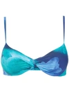 Lygia & Nanny Cassis Bikini Top In Blue