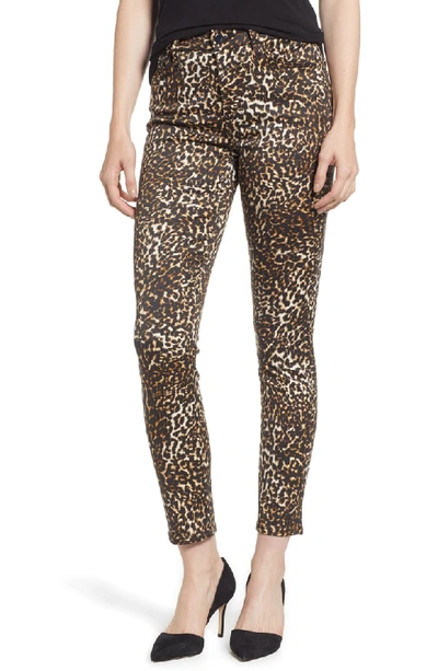 Jen7 By 7 For All Mankind Leopard-print Skinny Ankle Jeans In Shaded Cheetah