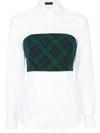 Petersyn Tartan Detail Shirt - White