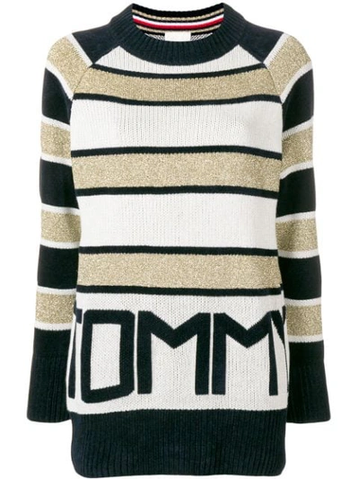 Tommy Hilfiger Tommy Icons Striped Jumper - Blue