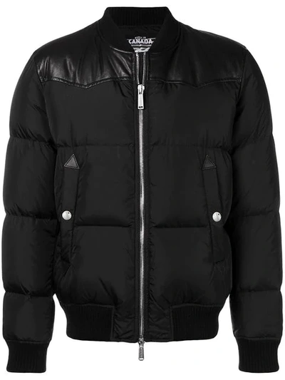 Dsquared2 Shell Puffer Jacket In Black