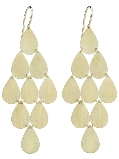 Irene Neuwirth Teardrop Chandelier Earrings In Gold