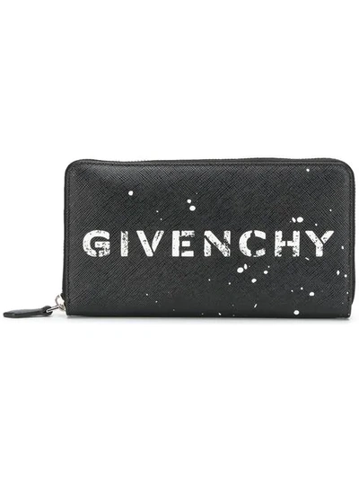 Givenchy Logo Wallet In Black