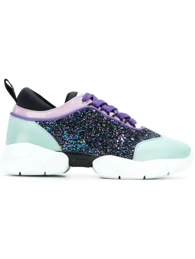 Emilio Pucci Lace up City Sneakers In Green ModeSens