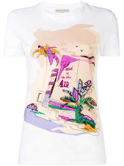 Emilio Pucci 'pucci Is In The Air' T-shirt - White