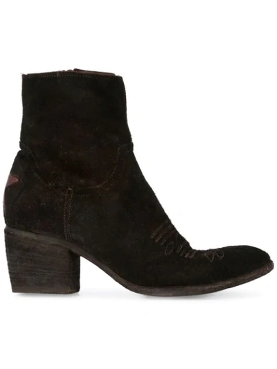 Fauzian Jeunesse Western Style Boots In Black