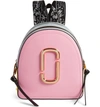 Marc Jacobs Pack Shot Leather Backpack - Blue In Baby Pink Multi