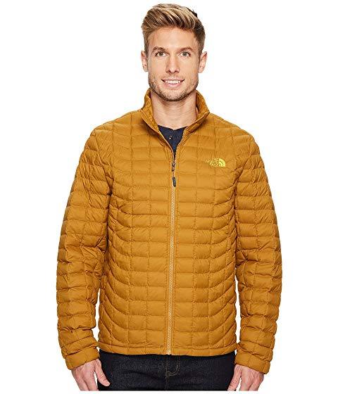 north face golden brown jacket