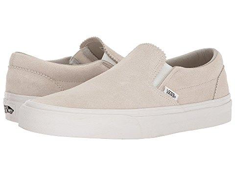 pinked suede slip on vans