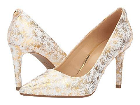 Michael Michael Kors Dorothy Flex Pump, Optic/gold Metallic Flower Embossed  | ModeSens