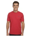 Under Armour Charged Cotton® Left Chest Lockup, Red/steel