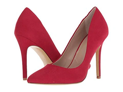 Charles By Charles David Maxx Pointy Toe Pump In Scarlet Suede