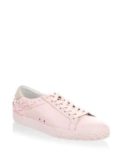 Ash Stars Leather Sneakers In Cotton Candy