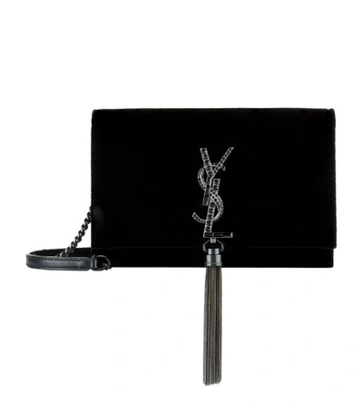 Saint Laurent Small Velvet Kate Tassel Shoulder Bag